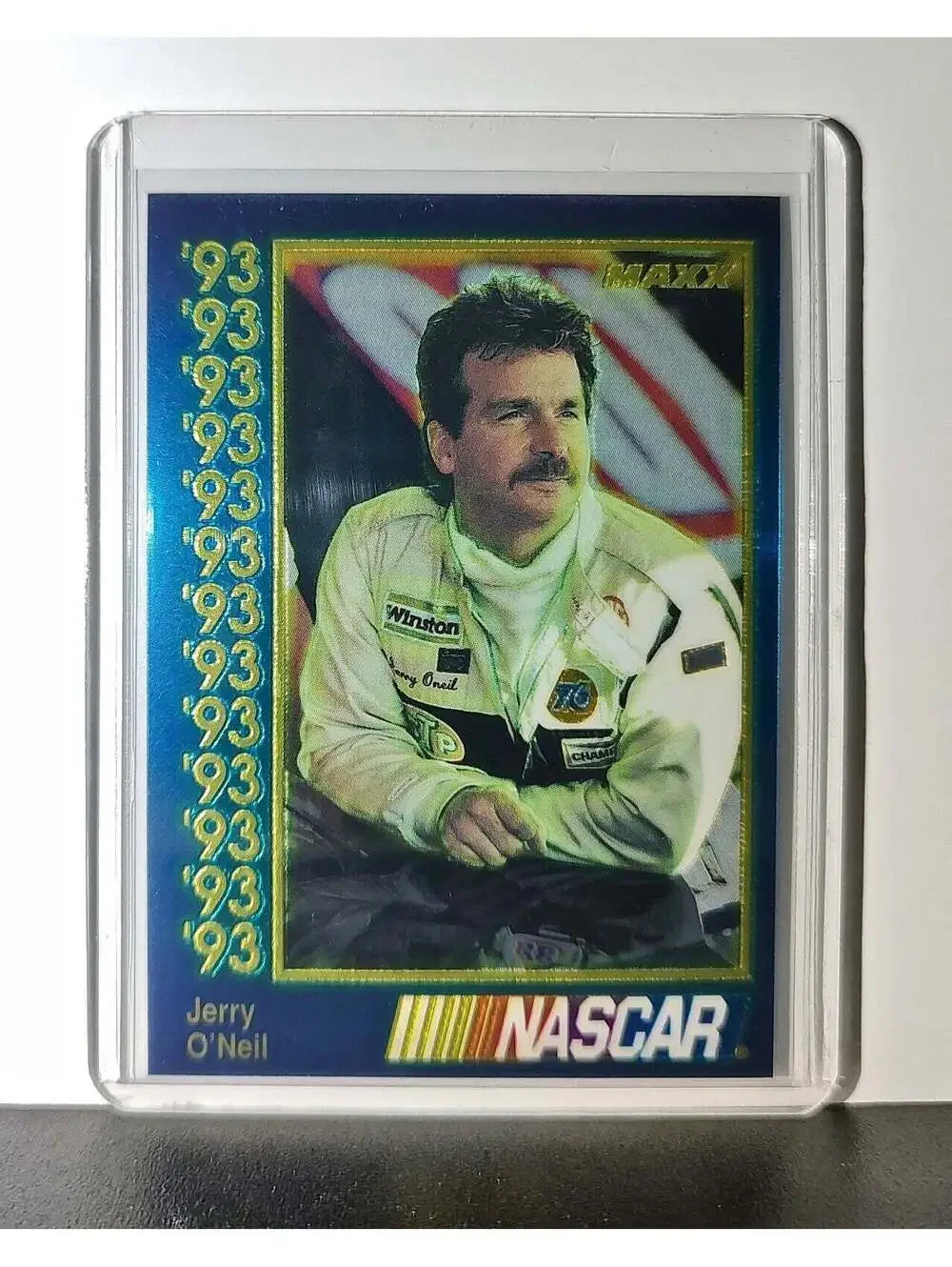 Jerry O'Neil 1993 Maxx Premier Plus Racing #38 NASCAR Card Aroneck Racing